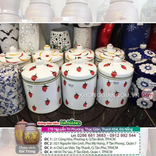 Các mẫu hũ sứ muối dưa cfa tại Đà Nẵng