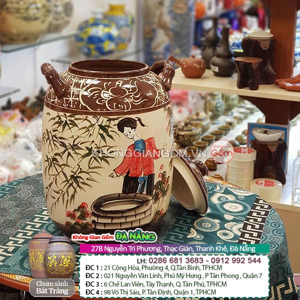 bình ngâm rượu Bát Tràng tại Bến Tre