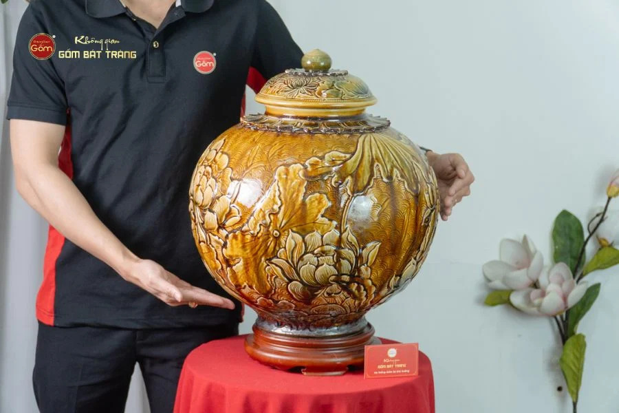 vò gốm sành ngâm rượu