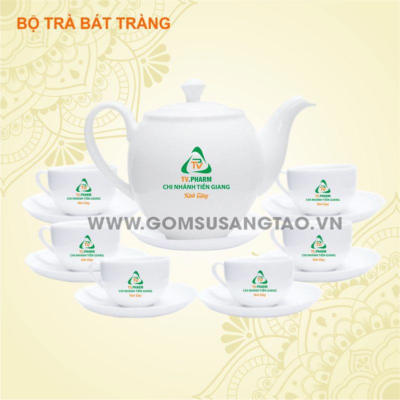 Ấm trà in logo quận 8 tphcm - Cơ sở sản xuất quà tặng công nhân giá xưởng