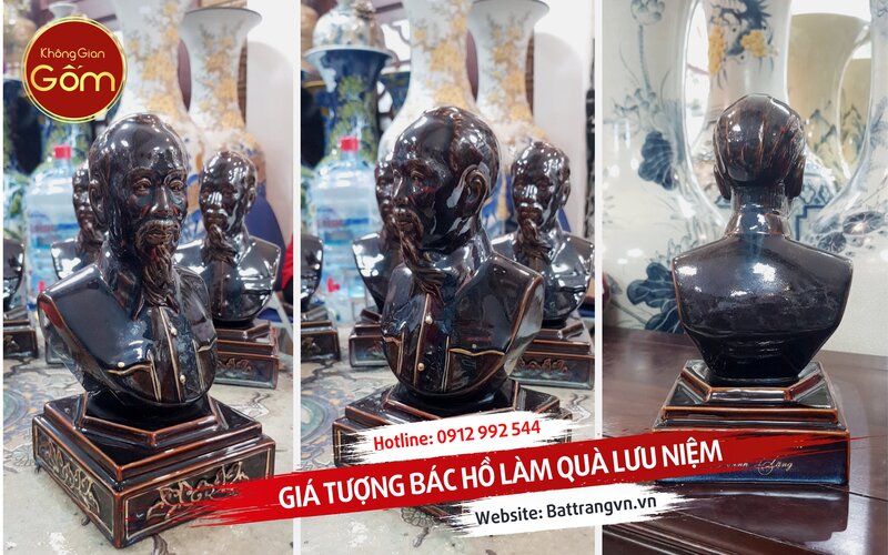Giá tượng Bác Hồ làm quà lưu niệm