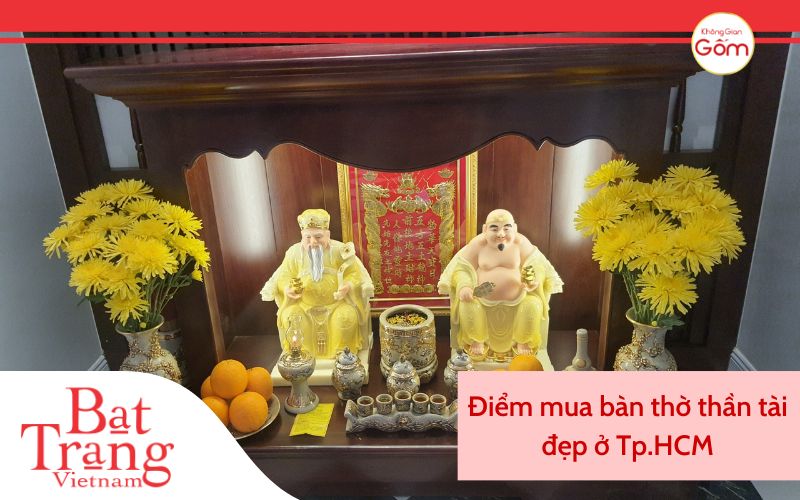 Điểm mua bàn thờ thần tài đẹp ở Tp.HCM