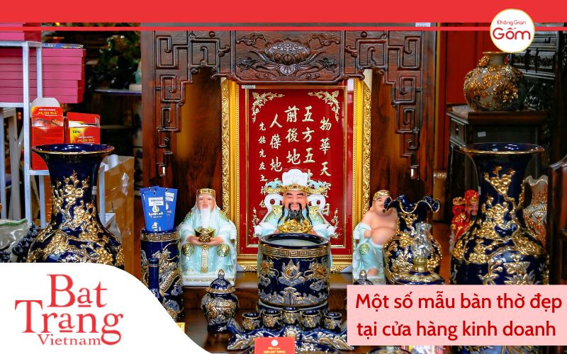 Một số mẫu bàn thờ đẹp tại cửa hàng kinh doanh